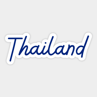 Thailand - Thai blue - Flag color Sticker